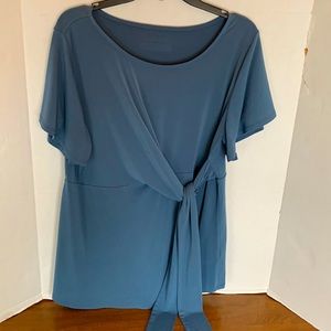 L Women Maternity Shirt Wrap Style Short sleeve Motherhood